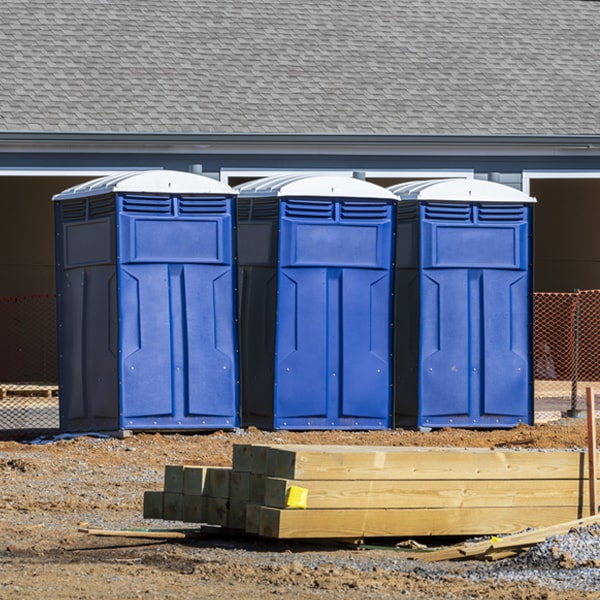 are there any restrictions on what items can be disposed of in the porta potties in Waterman